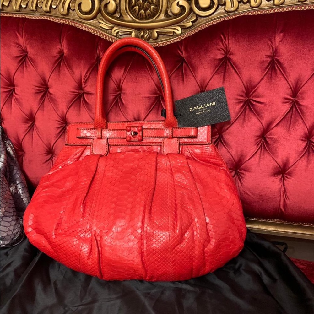 Zagliani Limited Edition Python Purse - Picture 2 of 2